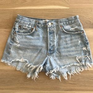 AGOLDE Parker Vintage Shorts in Color Swapmeet. Size 28